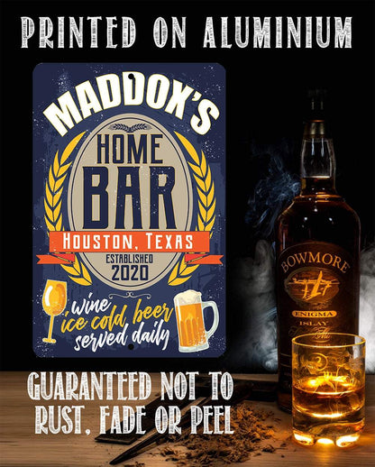 Personalized - Bar Decor - Metal Sign