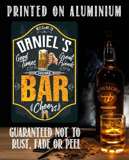 Personalized - Bar - Metal Sign