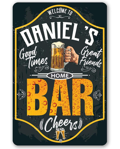 Personalized - Bar - Metal Sign