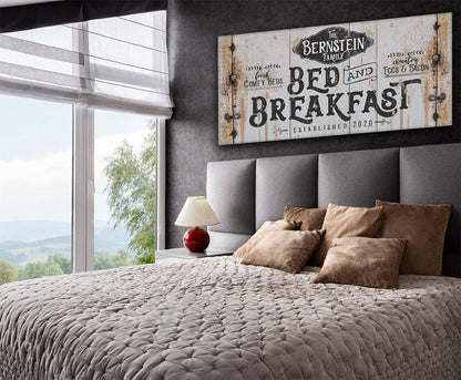 Personalized - Bed Breakfast - Canvas