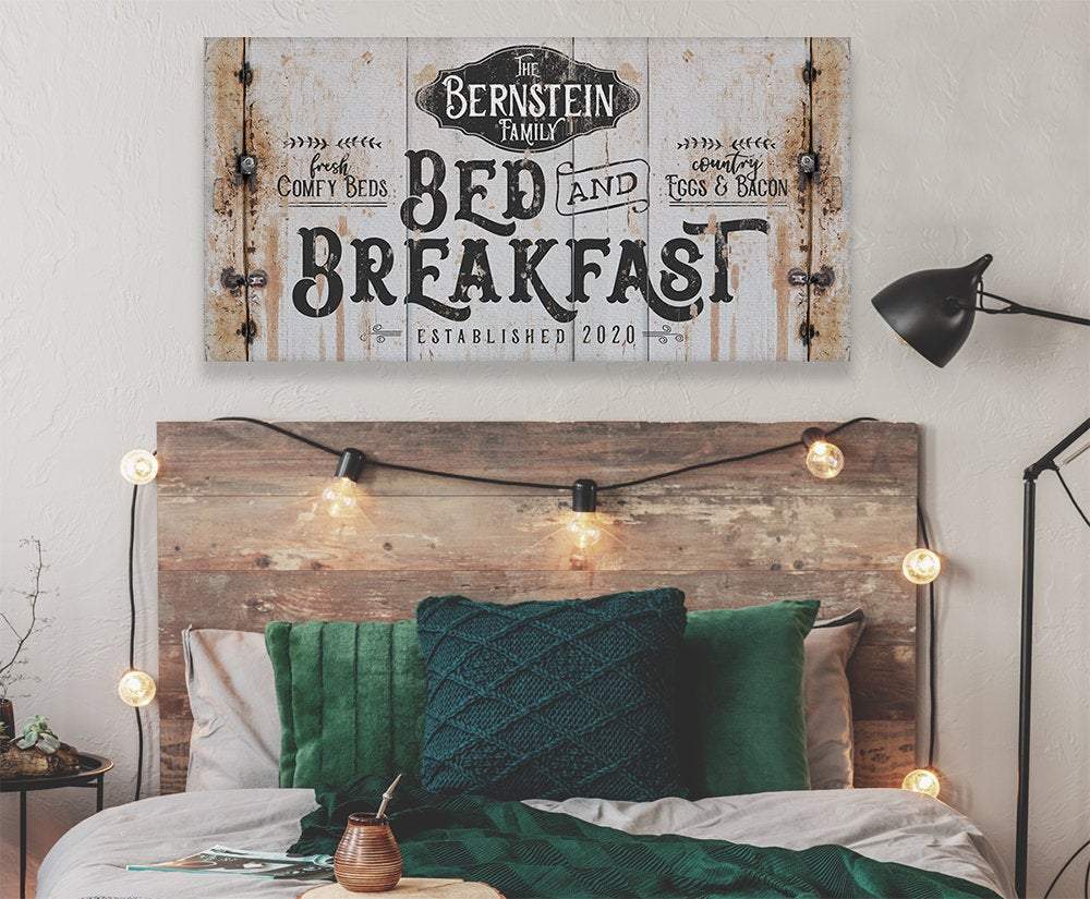 Personalized - Bed Breakfast - Canvas