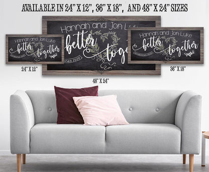 Personalized - Better Together - Canvas