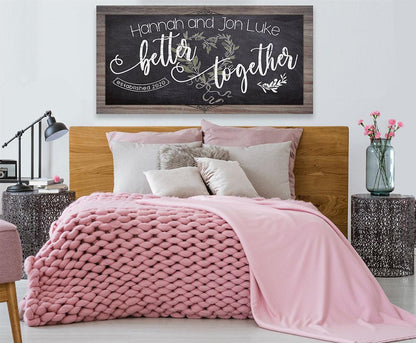 Personalized - Better Together - Canvas