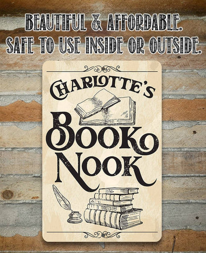Personalized - Book Nook - Metal Sign