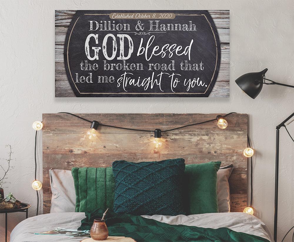 Personalized - Broken Road - Canvas