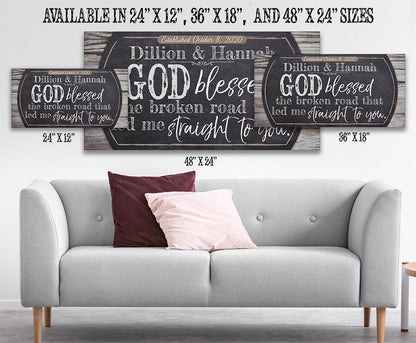 Personalized - Broken Road - Canvas