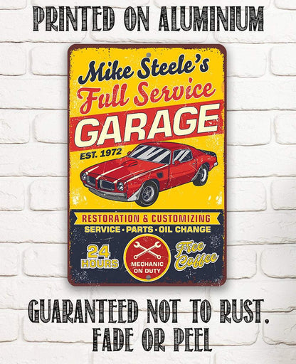 Personalized - Car Repair Garage - Metal Sign