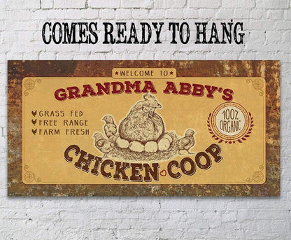 Personalized - Chicken Coop - Canvas