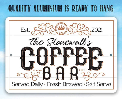 Personalized - Coffee Bar - Metal Sign