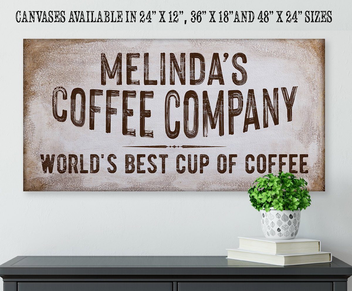 Personalized - Coffee Co - Canvas