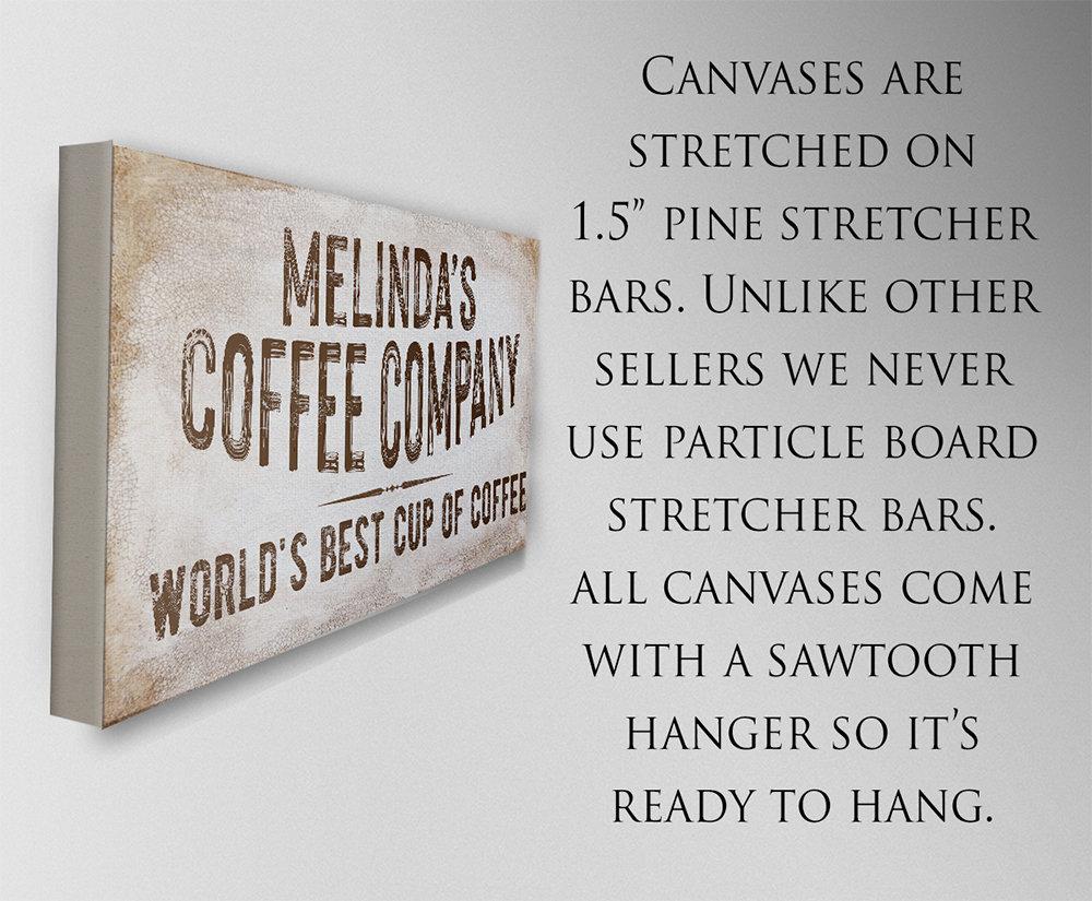 Personalized - Coffee Co - Canvas
