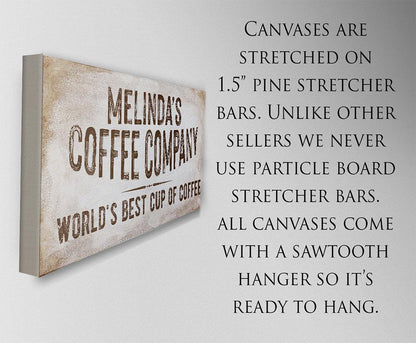 Personalized - Coffee Co - Canvas