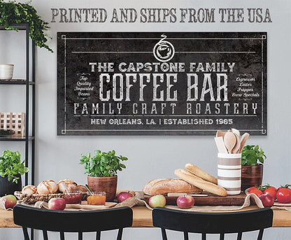 Personalized - Coffee Roasters - Canvas