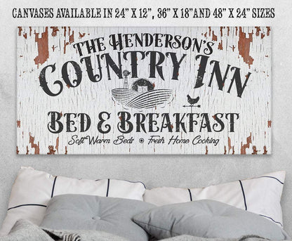 Personalized - Country Inn B&B - Canvas