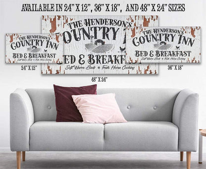 Personalized - Country Inn B&B - Canvas