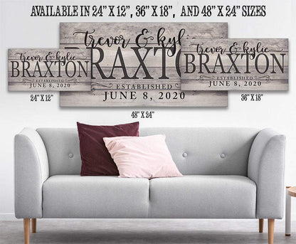 Personalized - Couple Names - Canvas