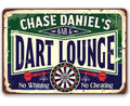 Personalized - Dart Lounge and Bar - Metal Sign