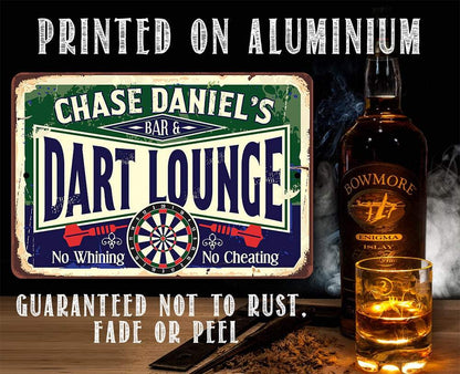Personalized - Dart Lounge and Bar - Metal Sign