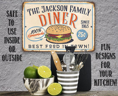 Personalized - Diner - Metal Sign
