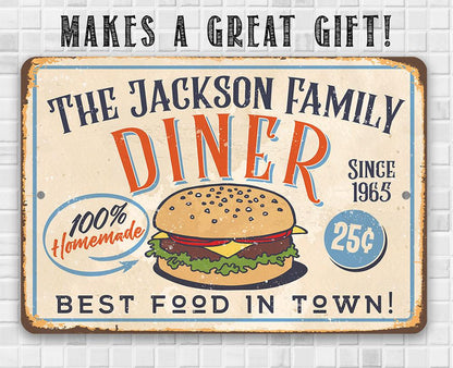 Personalized - Diner - Metal Sign