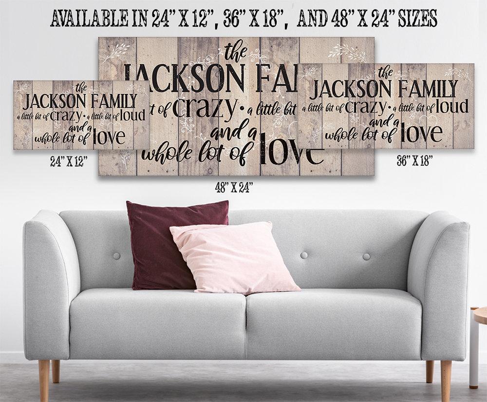 Personalized - Family A Little Bit Of Crazy - Canvas