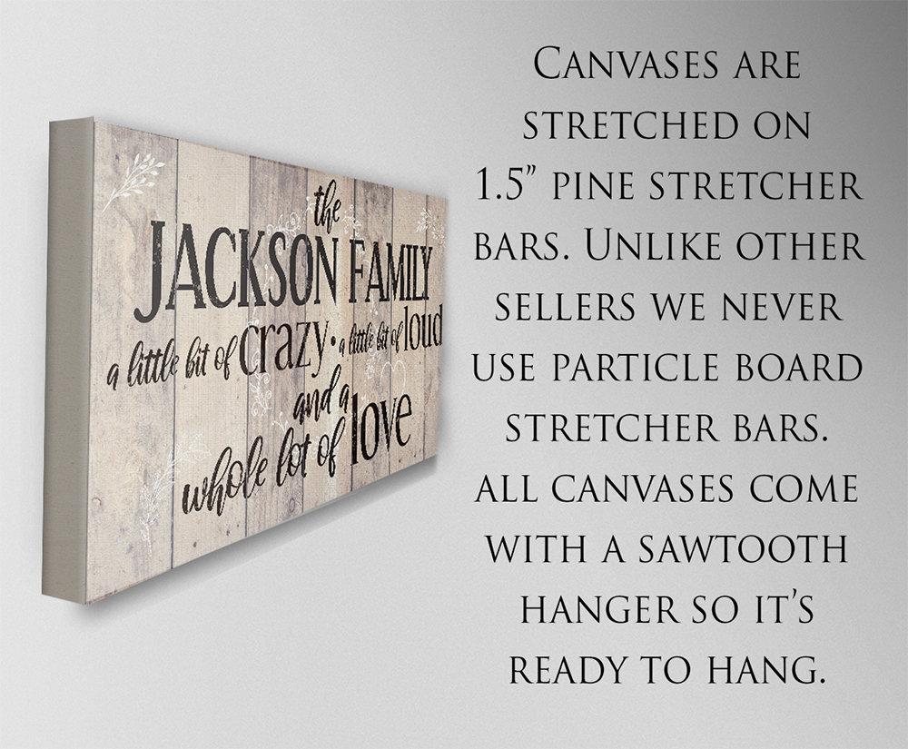 Personalized - Family A Little Bit Of Crazy - Canvas