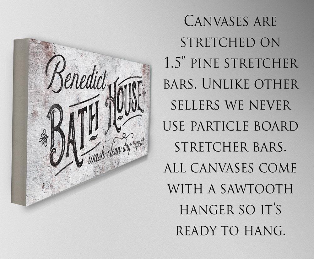Personalized - Family Bath House - Canvas