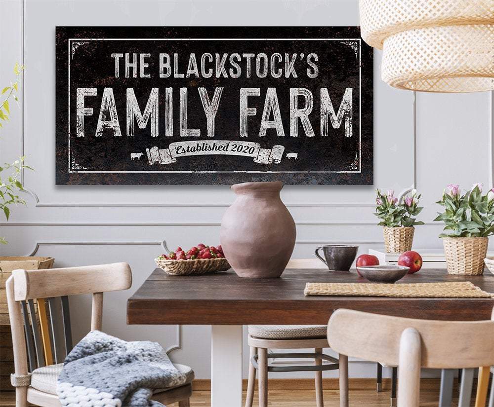 Personalized - Family Farm - Canvas