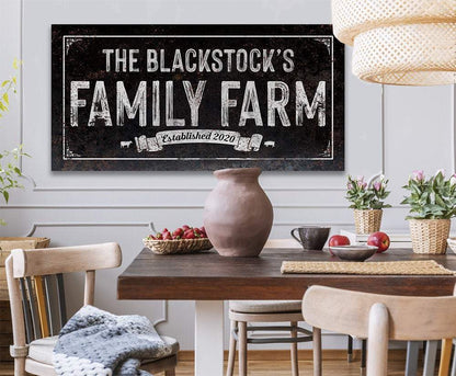 Personalized - Family Farm - Canvas