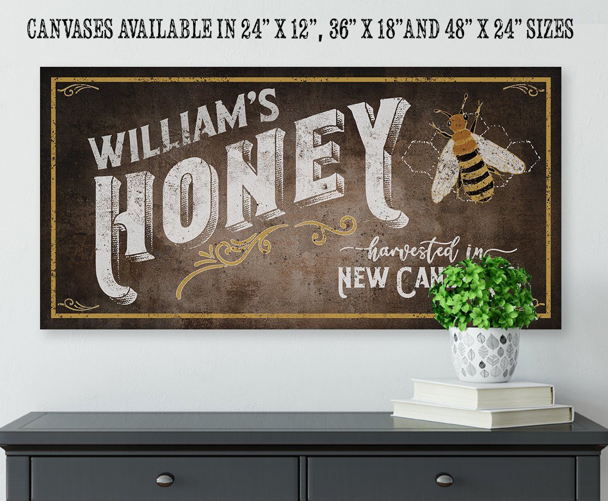 Personalized - Family Honey Bee Keeper - Canvas