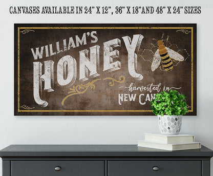 Personalized - Family Honey Bee Keeper - Canvas
