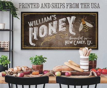 Personalized - Family Honey Bee Keeper - Canvas