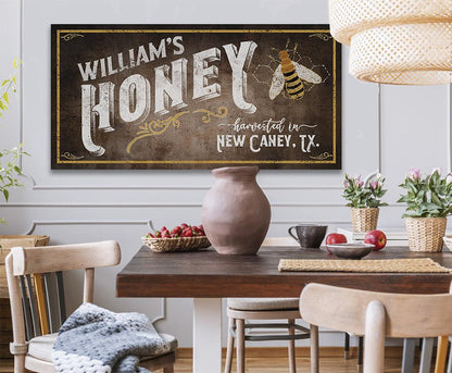 Personalized - Family Honey Bee Keeper - Canvas