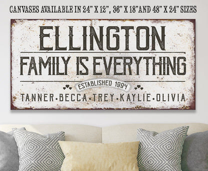 Personalized - Family Is Everything - Canvas