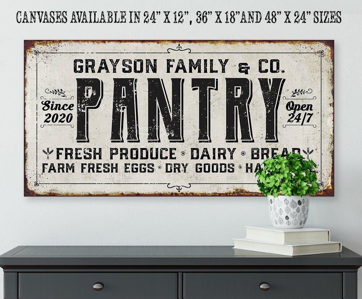 Personalized - Family Pantry - Canvas