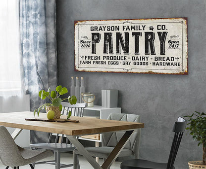 Personalized - Family Pantry - Canvas