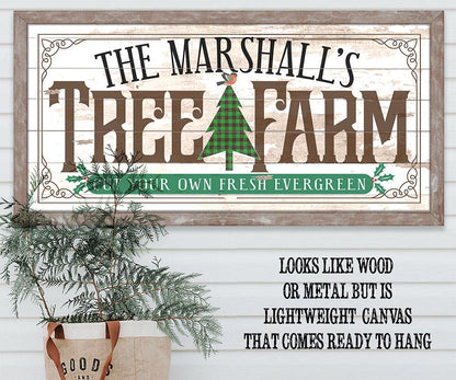 Personalized - Family Tree Farm - Canvas