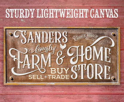 Personalized - Farm & Home Store - Canvas