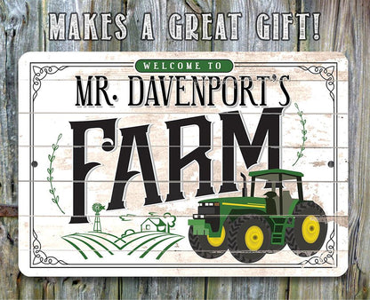 Personalized - Farm - Metal Sign