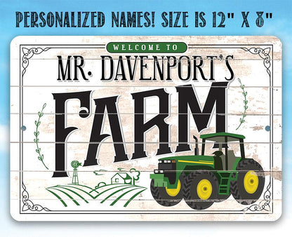 Personalized - Farm - Metal Sign