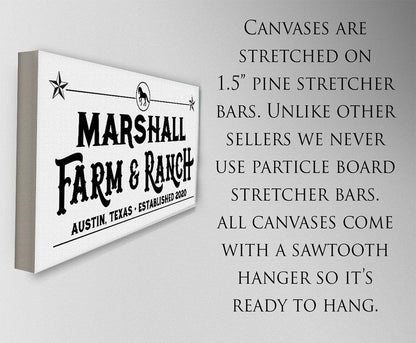 Personalized - Farm & Ranch - Canvas