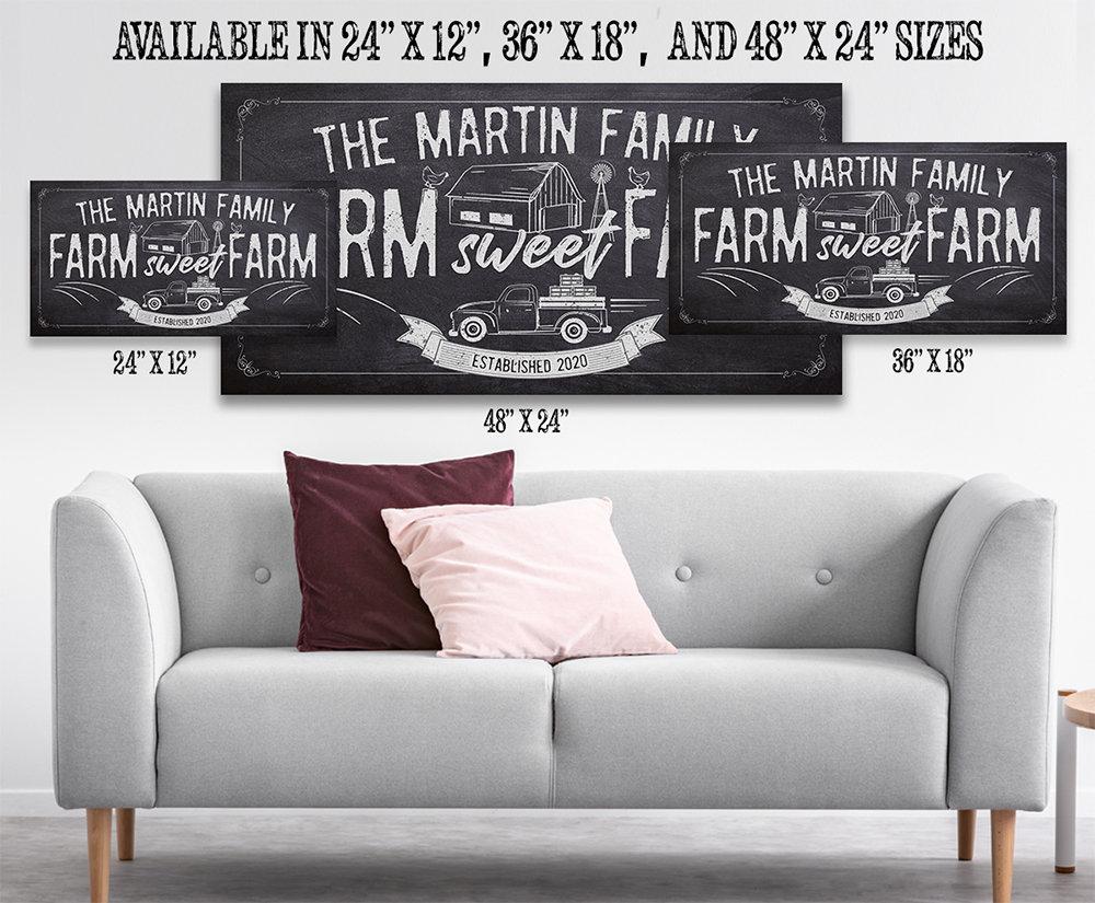 Personalized - Farm Sweet Farm - Canvas