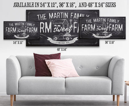 Personalized - Farm Sweet Farm - Canvas