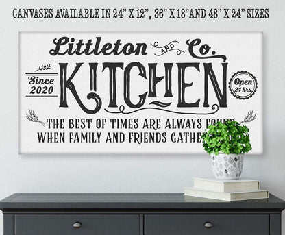 Personalized - Farmhouse Kitchen - Canvas