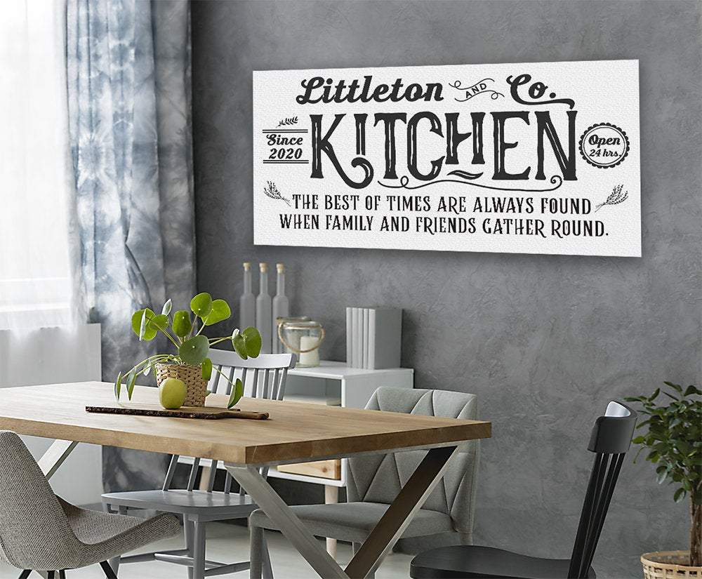 Personalized - Farmhouse Kitchen - Canvas