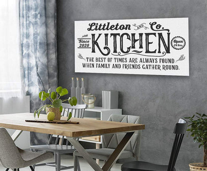 Personalized - Farmhouse Kitchen - Canvas