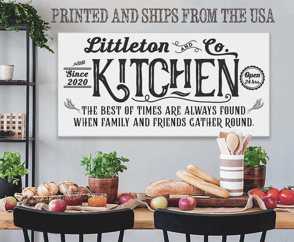 Personalized - Farmhouse Kitchen - Canvas