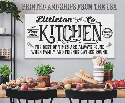 Personalized - Farmhouse Kitchen - Canvas