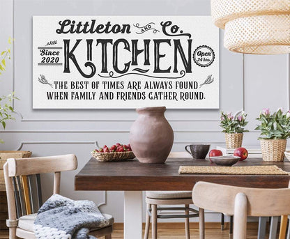 Personalized - Farmhouse Kitchen - Canvas