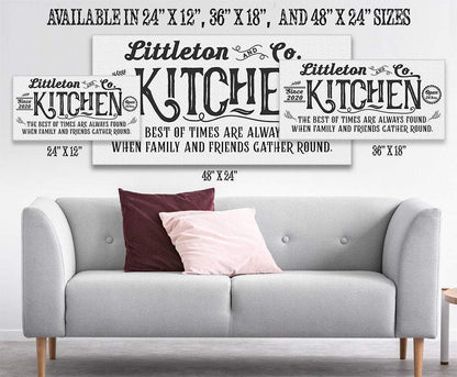 Personalized - Farmhouse Kitchen - Canvas